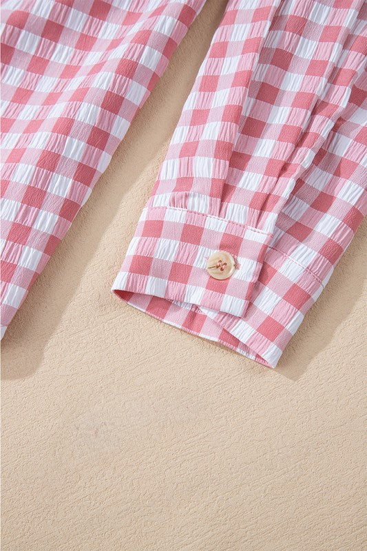 Virginia® | Gingham print shirt with buttoned chest pockets