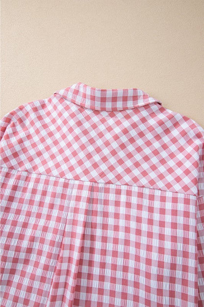 Virginia® | Gingham print shirt with buttoned chest pockets