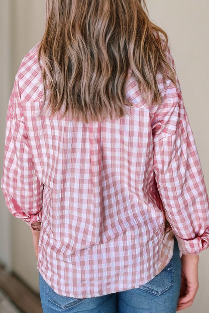 Virginia® | Gingham print shirt with buttoned chest pockets