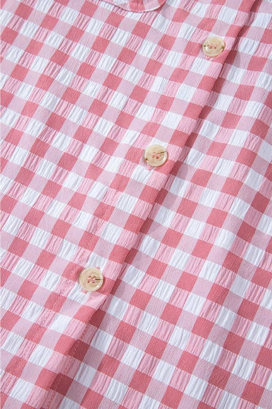 Virginia® | Gingham print shirt with buttoned chest pockets