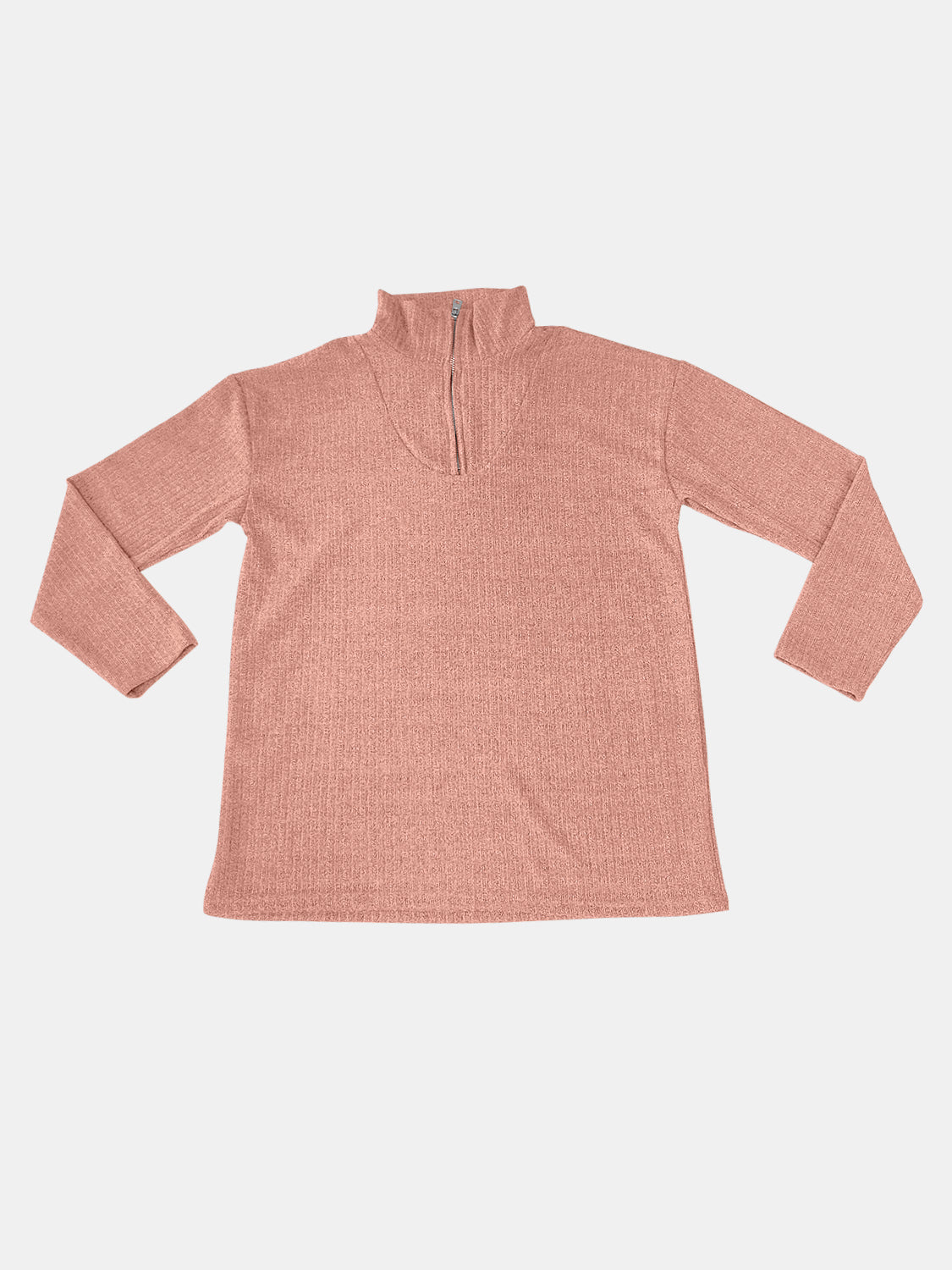 Teresa® | Full size quarter zip long sleeve top