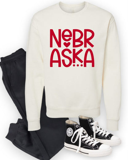 Nadine® | Nebraska Cozy Graphic Sweatshirt