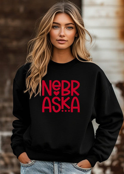 Nadine® | Nebraska Cozy Graphic Sweatshirt