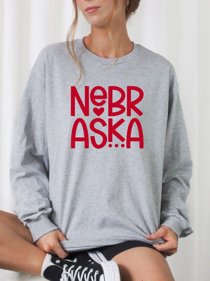 Nadine® | Nebraska Cozy Graphic Sweatshirt