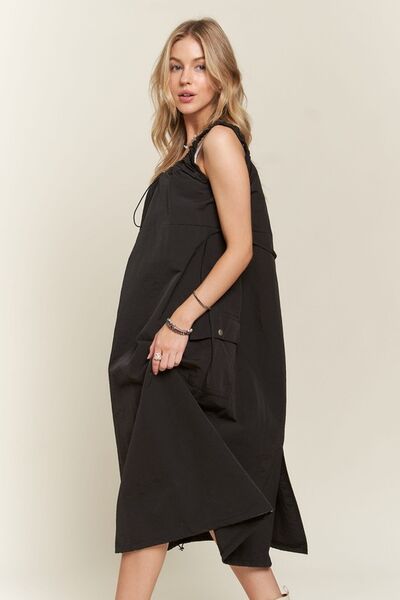 Rafaela® | Cargo dress with drawstring and back slit