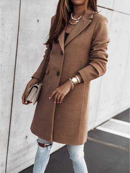 Sydney® | Elegant long coat with buttons