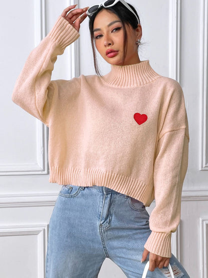 Alessa® | Heart turtleneck with long sleeves