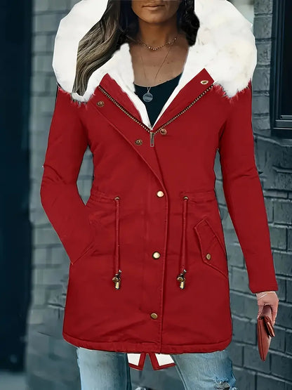 Zoraida® | Parka coat with fluffy trim and hood