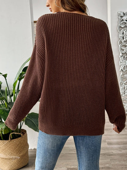 Alma® | Jumper with contrasting colors and relaxed shoulders