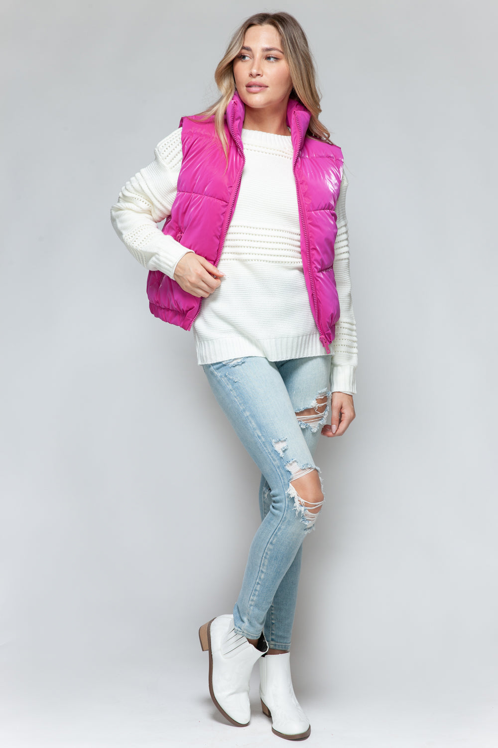 Tatiana® | Snobbish quilted vest with fine fur lining