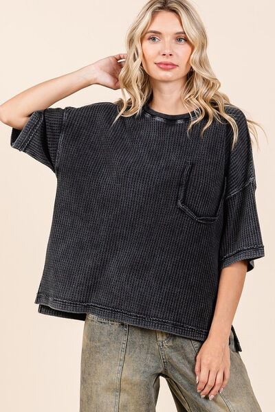 Priscila® | Knitted short sleeve top