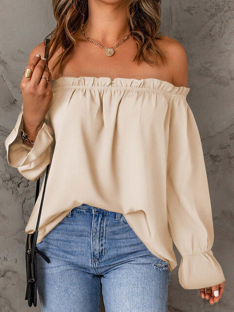 Tallulah® | Off-the-shoulder blouse with flounced sleeves