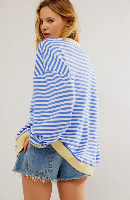 Talia® | Oversized sweater with stripes