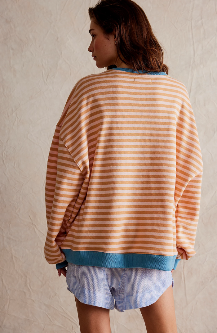 Talia® | Oversized sweater with stripes