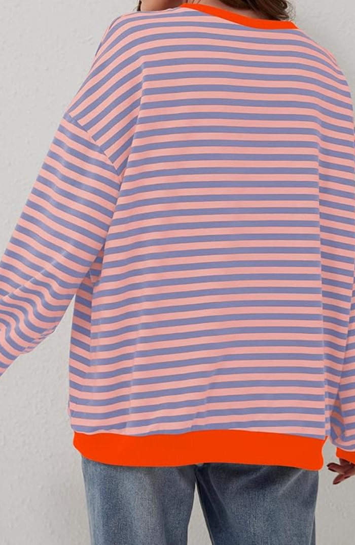 Talia® | Oversized sweater with stripes