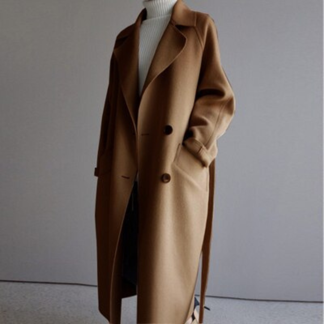 Pilar® | Belted wool coat for women