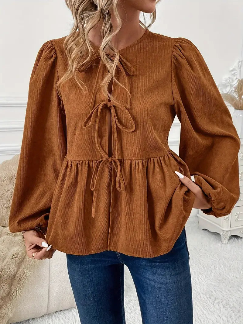 Pilar® | Stylish corduroy blouse