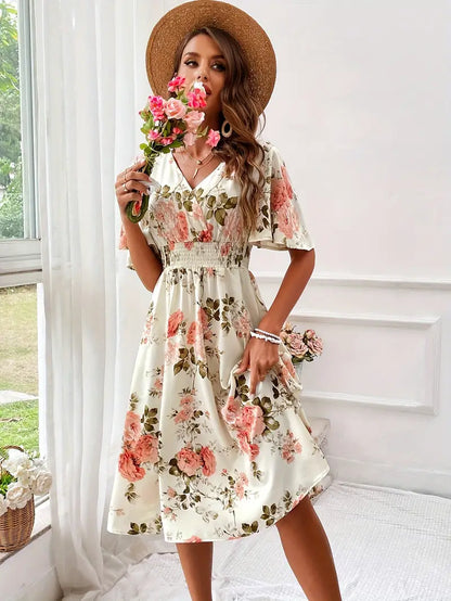 Teresa® | Floral print wrap dress for summer