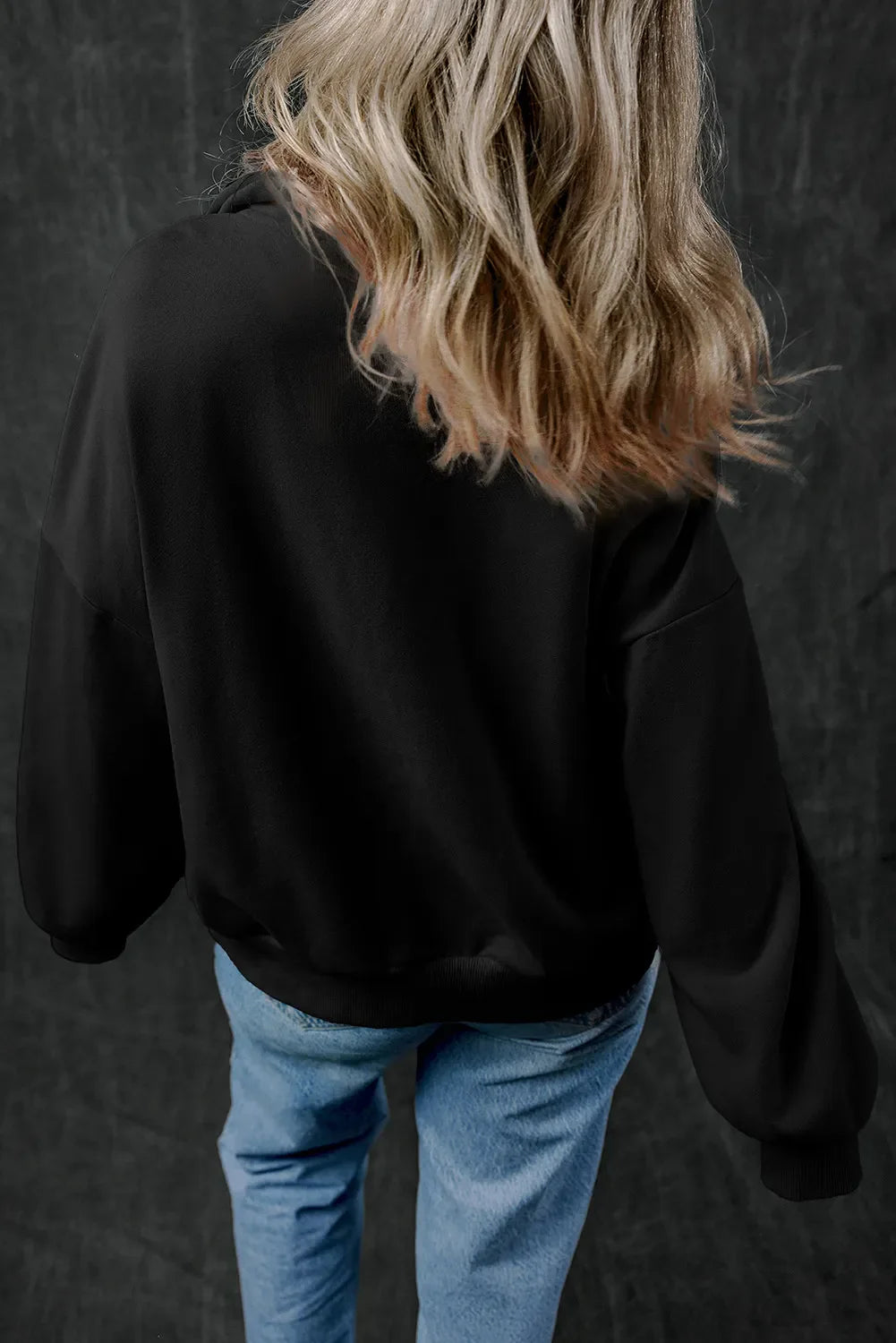 Adriana® | Long sleeve half zip sweatshirt