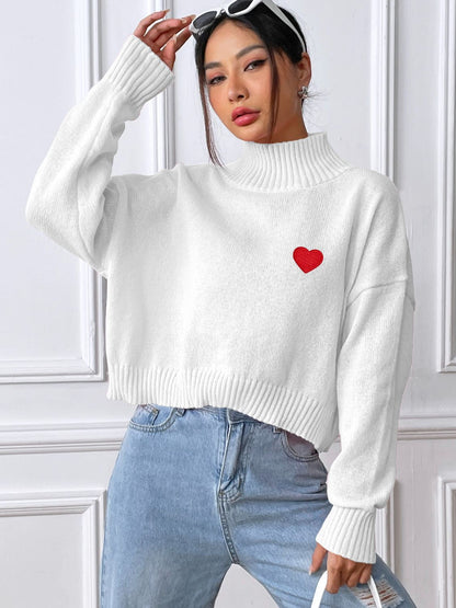 Alessa® | Heart turtleneck with long sleeves