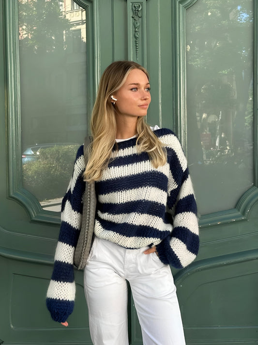 Quetzal® | Striped knit coat