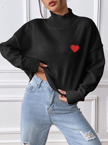 Alessa® | Heart turtleneck with long sleeves