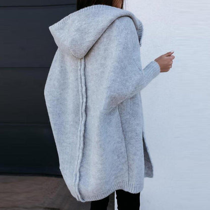 Ximena® | Oversized long sleeve hooded cardigan