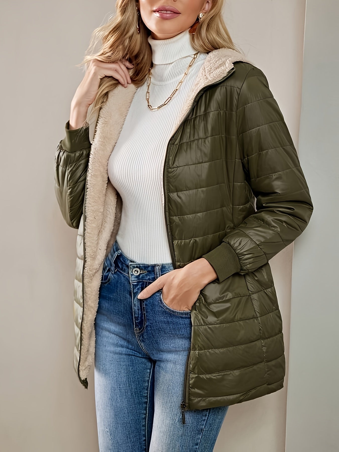 Xenia® | Cozy hooded quilted coat with soft lining