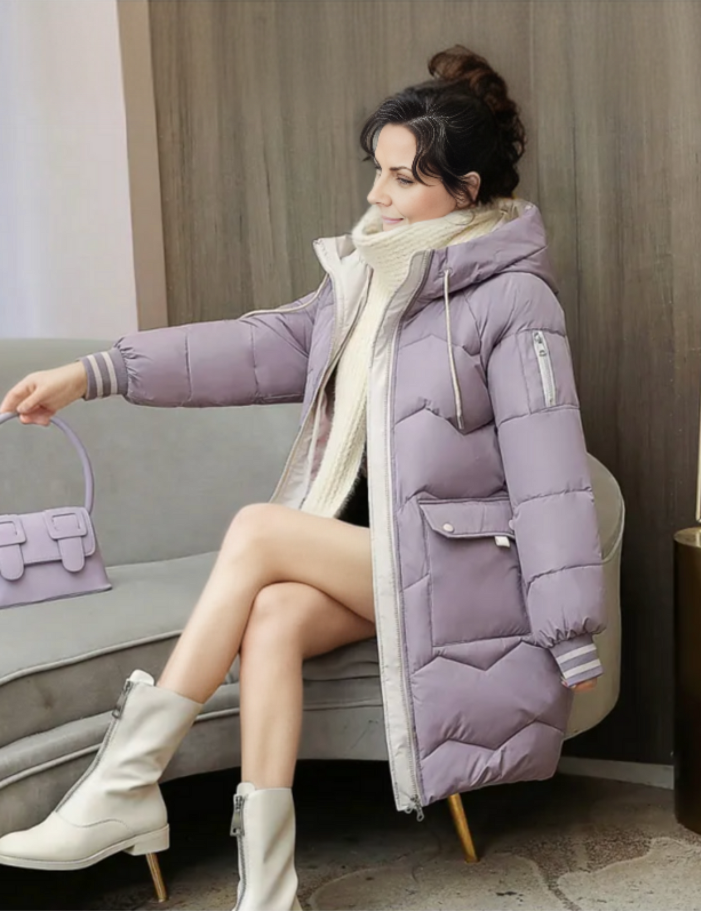 Tamara® | Winter coat with hood