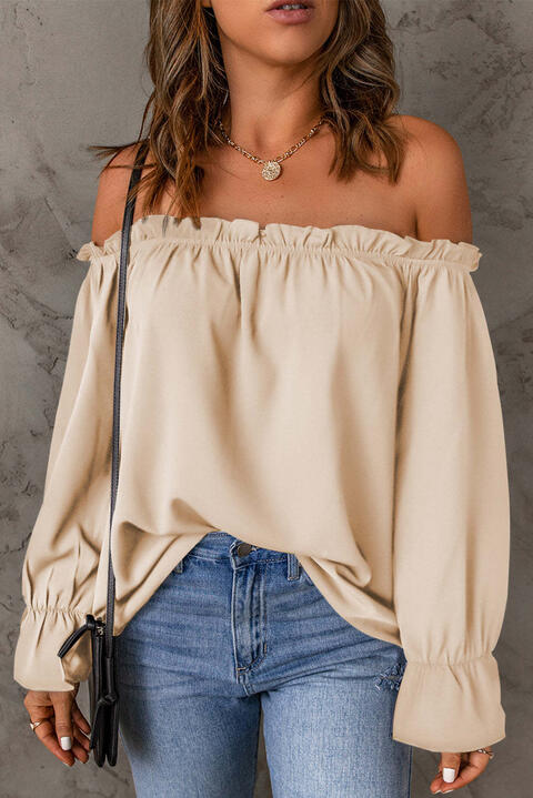 Tallulah® | Off-the-shoulder blouse with flounced sleeves