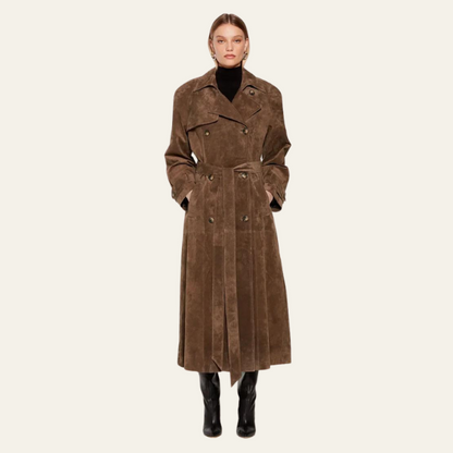 Pilar® | Suede trench coat