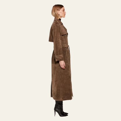 Pilar® | Suede trench coat