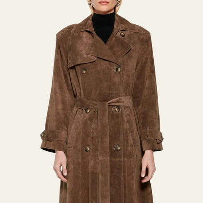 Pilar® | Suede trench coat