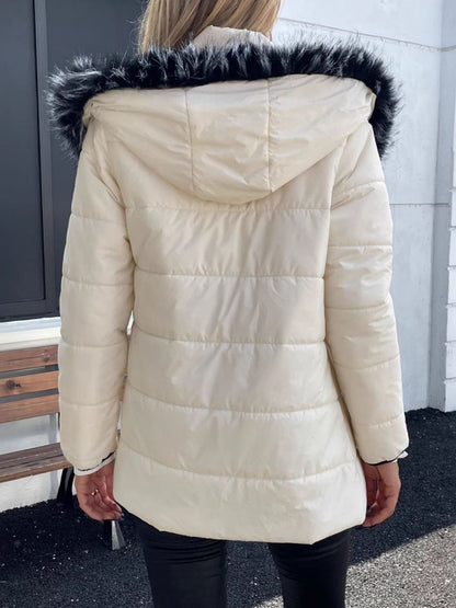 Thalia® | Long-sleeved winter coat with hood and zip