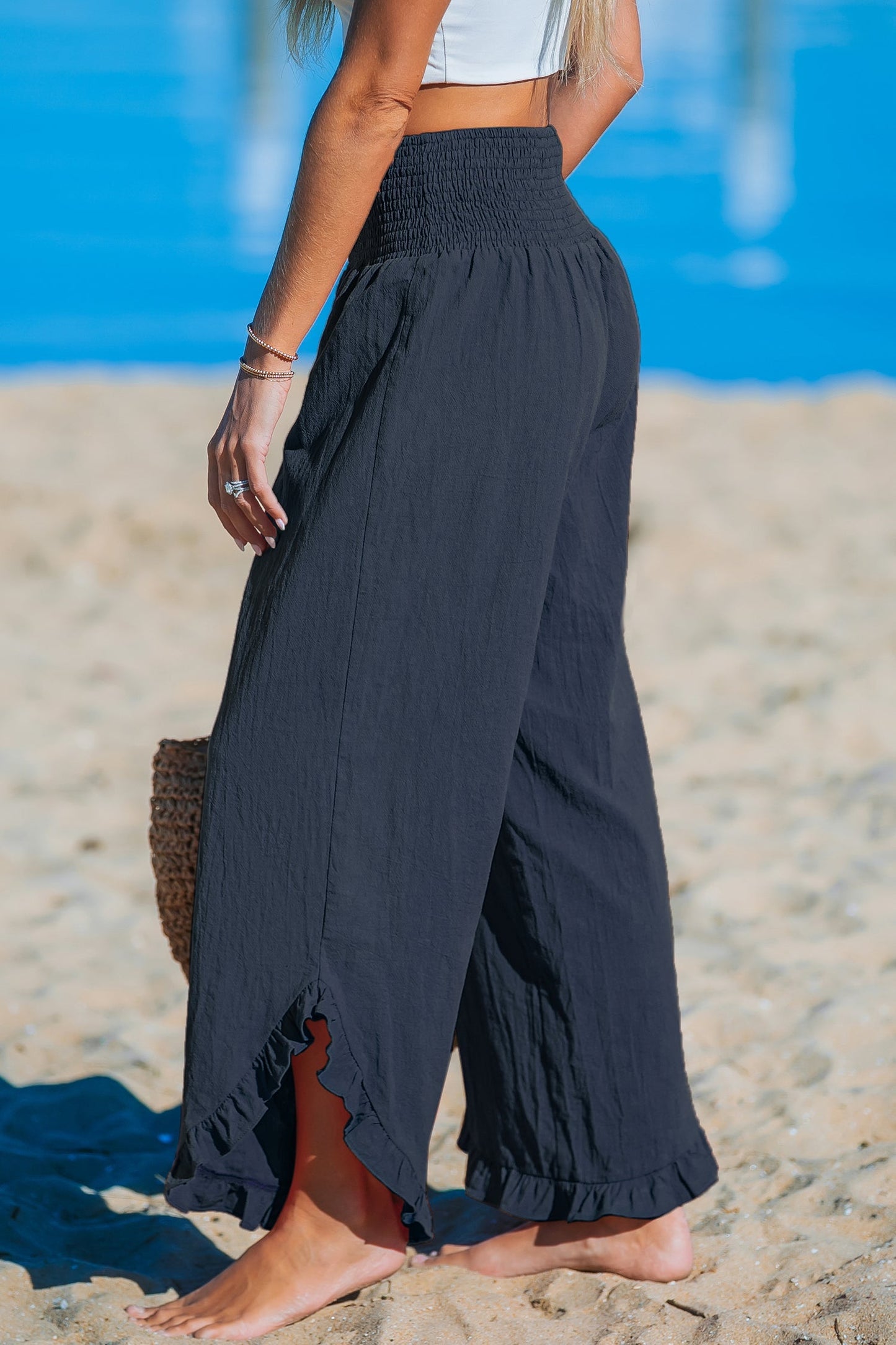 Wendy® | Wide leg trousers with ruffles