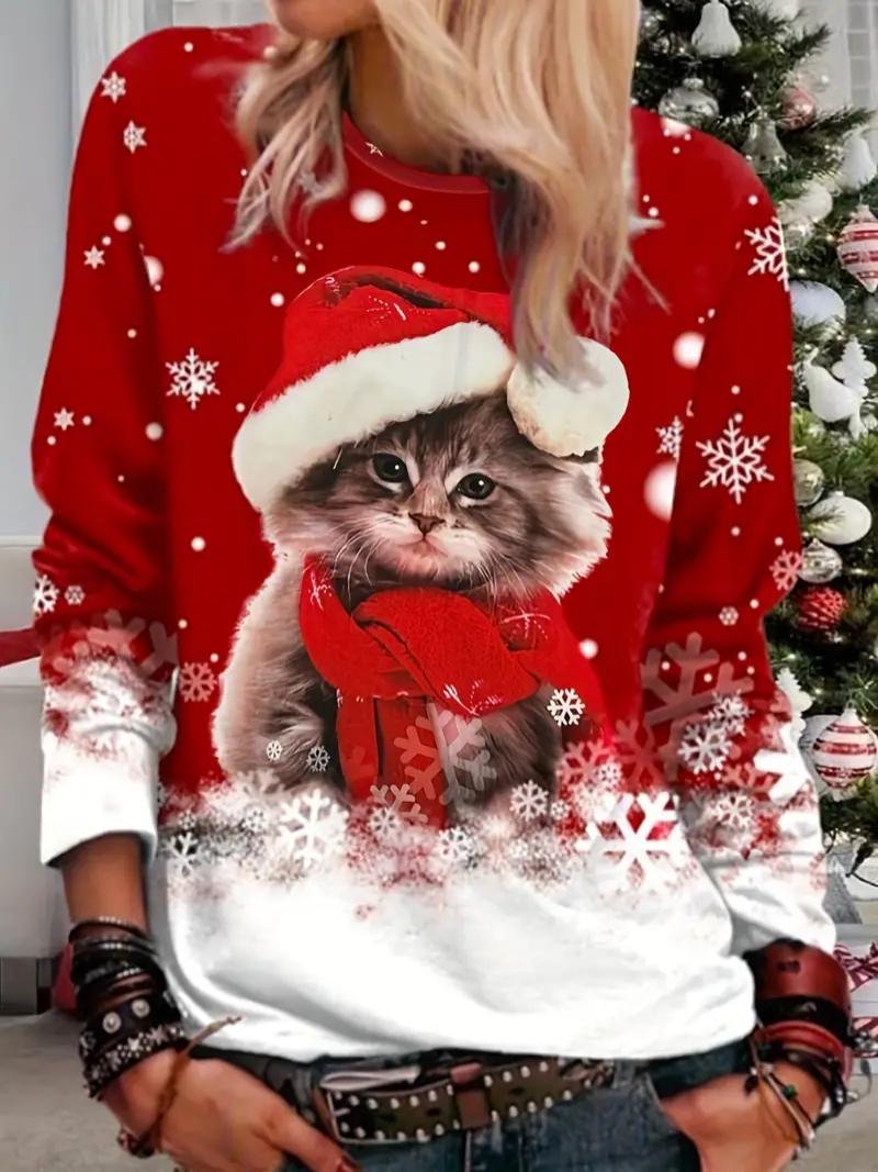 Yasmin® | Cat Christmas sweater