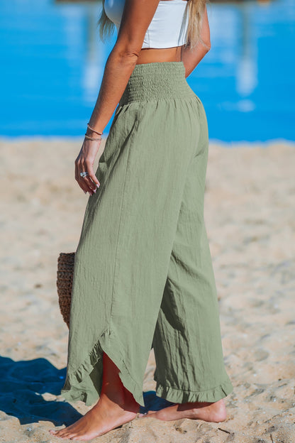 Wendy® | Wide leg trousers with ruffles