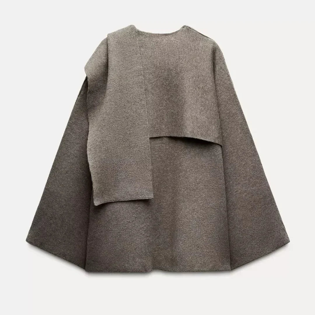 Yadira® | Wool cape coat