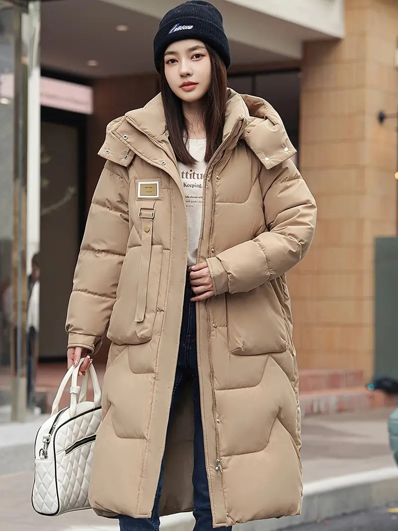 Quinby® | Machine washable plus size hooded coat