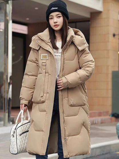 Quinby® | Machine washable plus size hooded coat