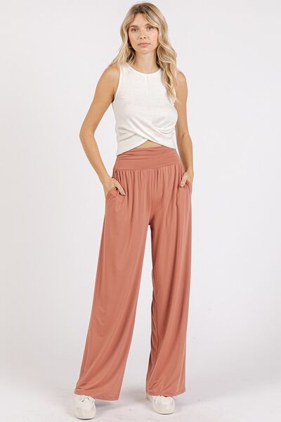 Silvana® | Wide leg trousers with elasticated waist and pockets