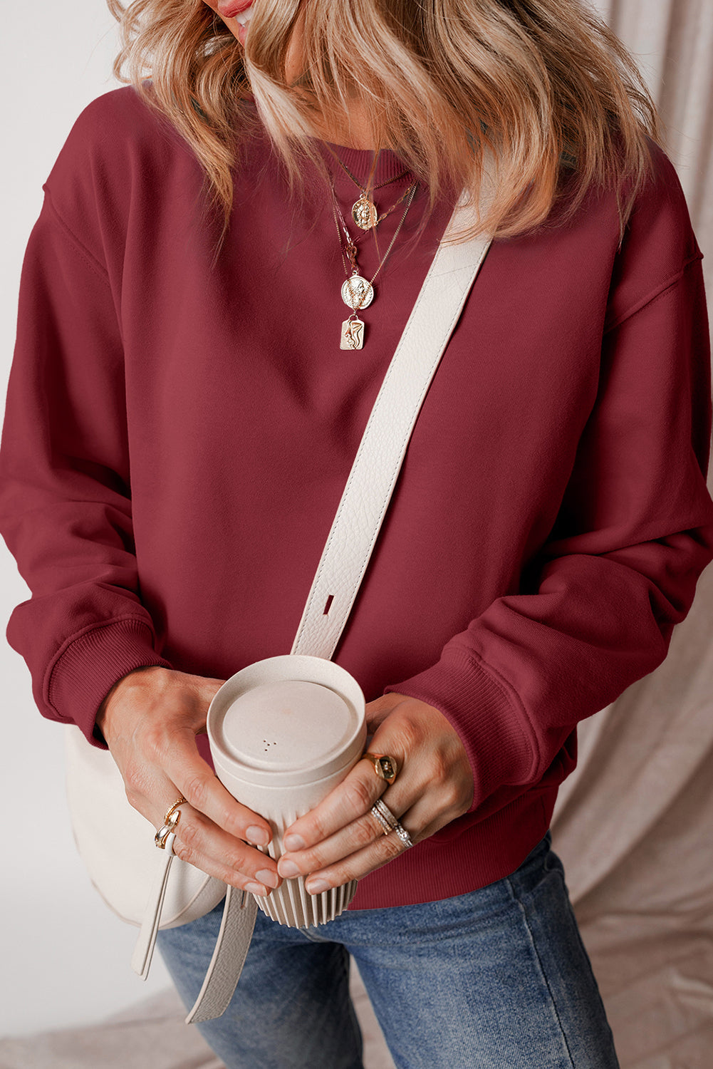 Agneta® | Classic and simple fleece sweater