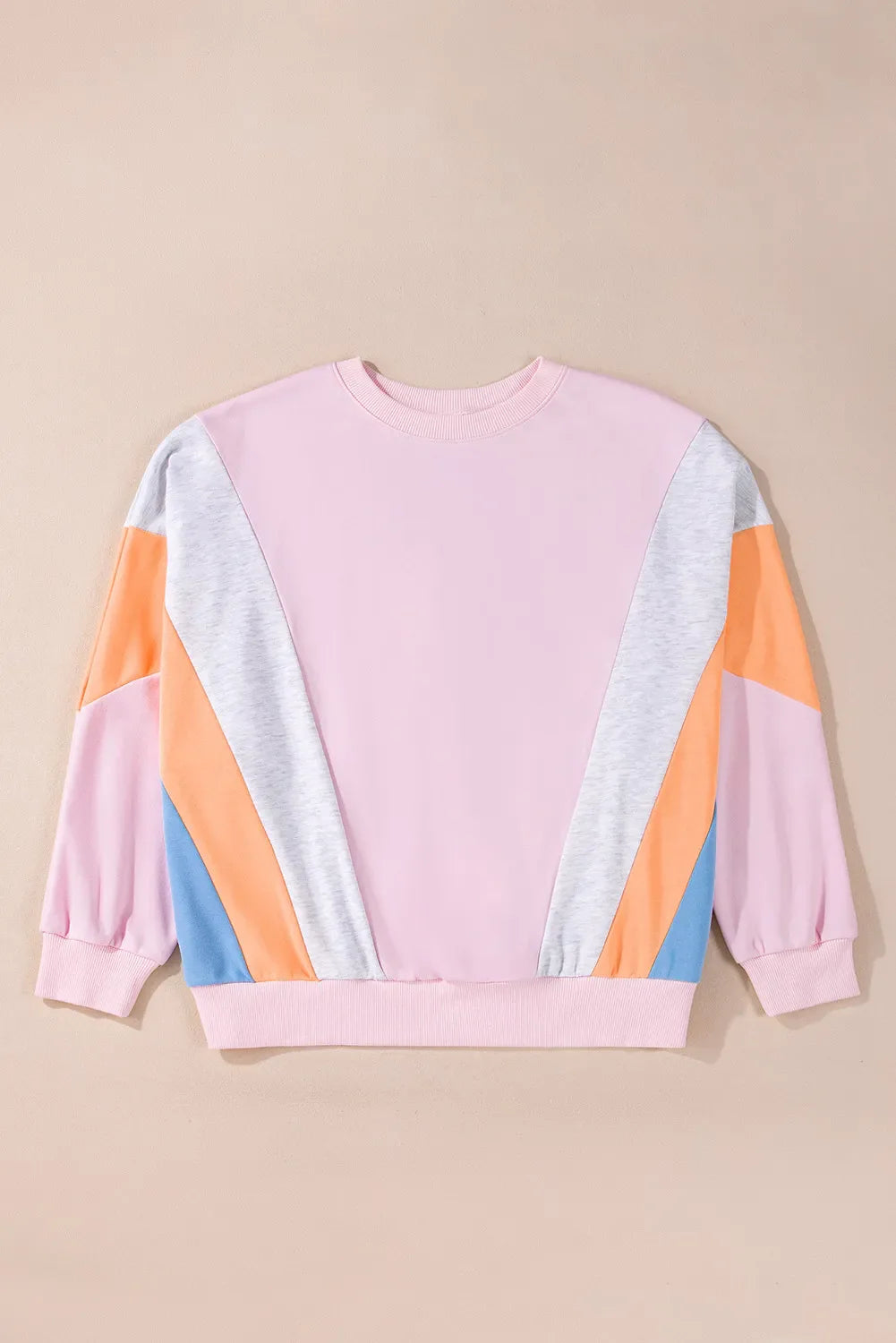 Sigrid® | Color block sweatshirt with a crew neck and long sleeves