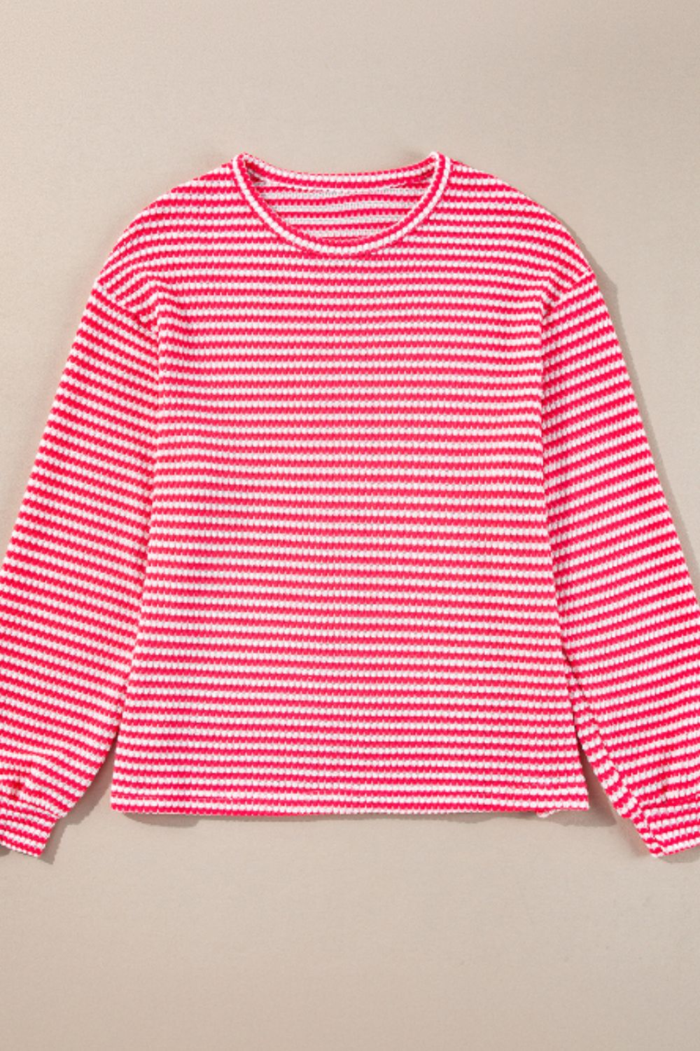 Xara® | Striped, long-sleeved top with a crew neck