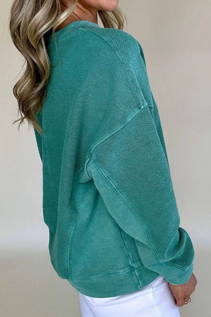 Teresa® | Long-sleeved sweatshirt with notched shoulders