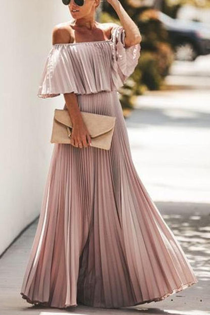 Quinlan® | Long dress with ruffles