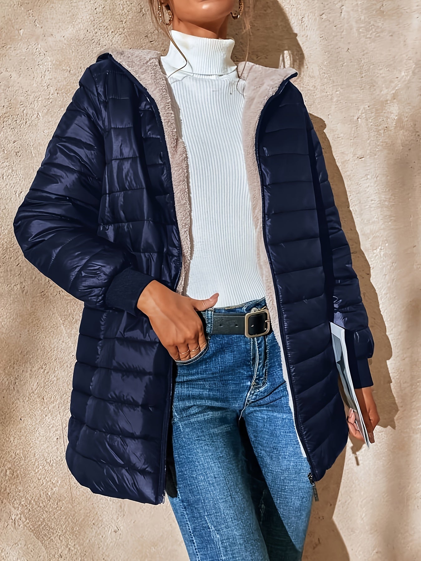 Xenia® | Cozy hooded quilted coat with soft lining