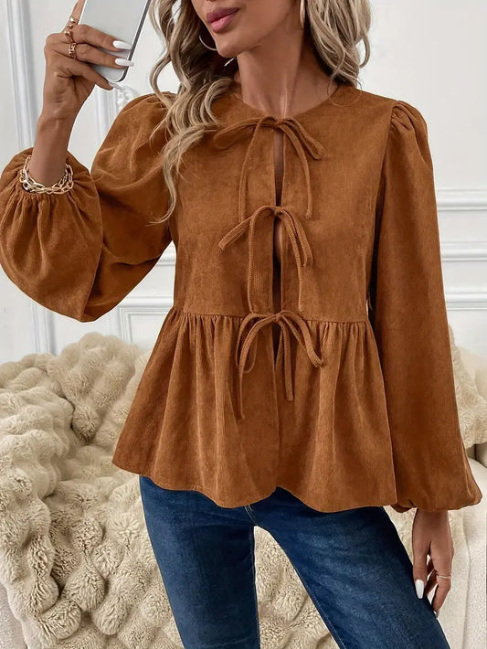 Pilar® | Stylish corduroy blouse