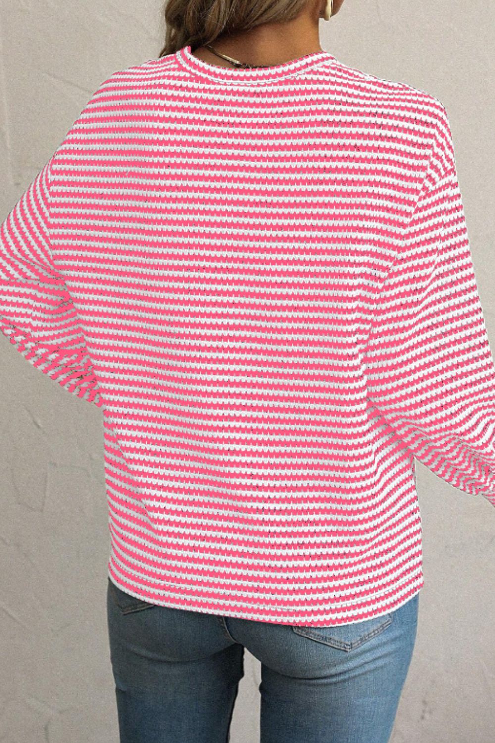 Xara® | Striped, long-sleeved top with a crew neck