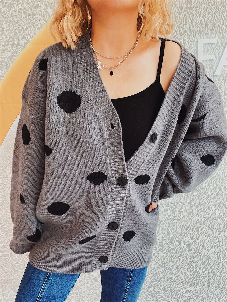 Tamara® | Polka dot cardigan with buttons